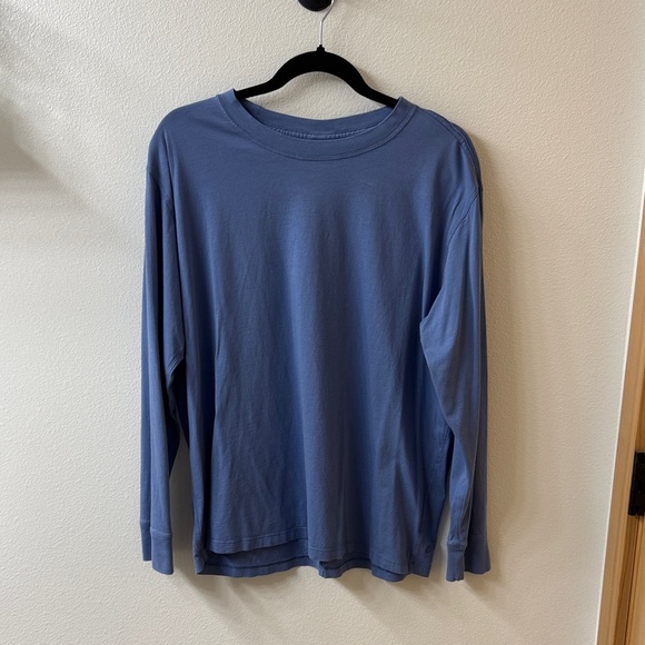 lululemon athletica Tops - lululemon athletica Long Sleeve Tee in Slate Blue